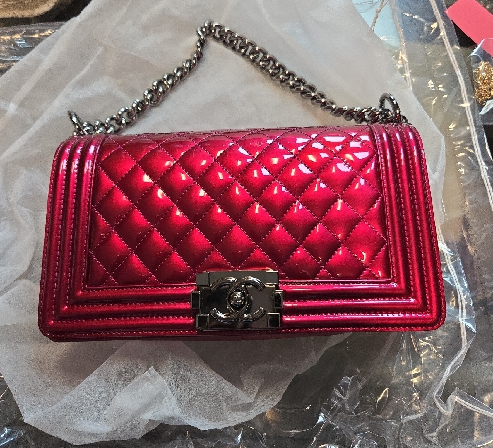 Chanel Boy Patent Leather